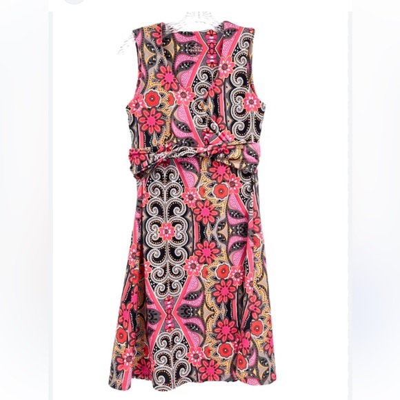 Prana Dresses & Skirts - PrAna Breathe Twist Front Pink/Black Print Athletic Sleeveless Dress Size Small